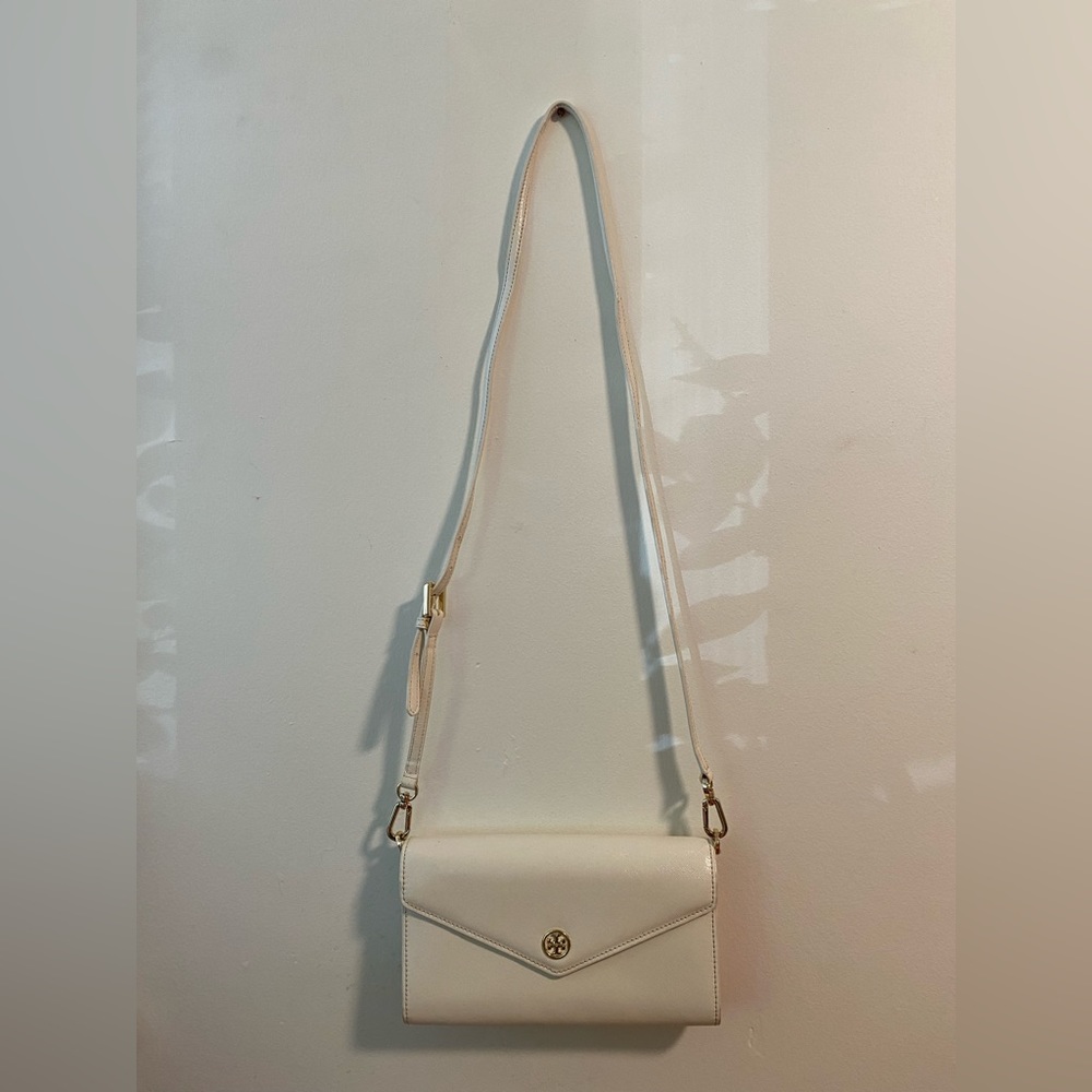 Tony Burch White Crossbody Purse